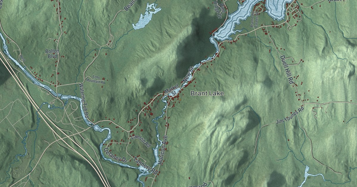 Map of Horicon, New York