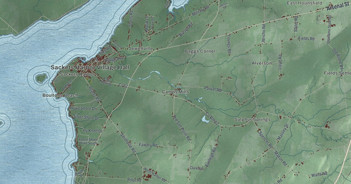 Map of Hounsfield, New York