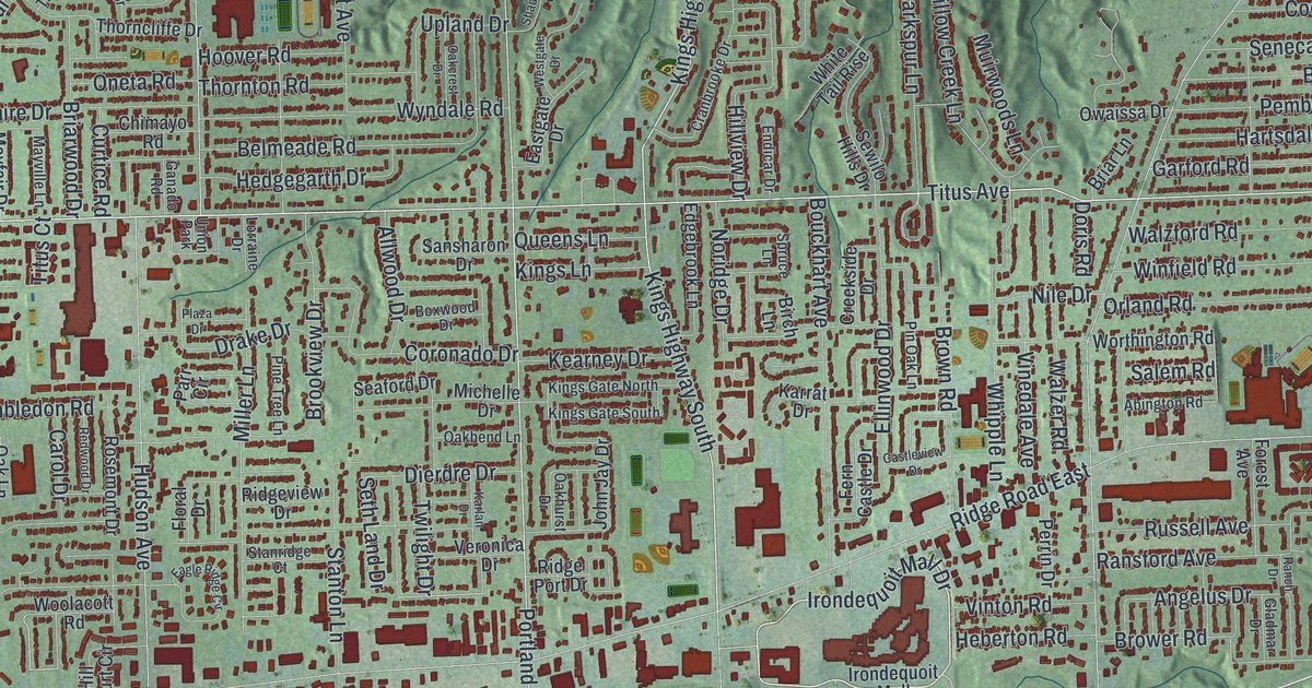 Map of Irondequoit, New York