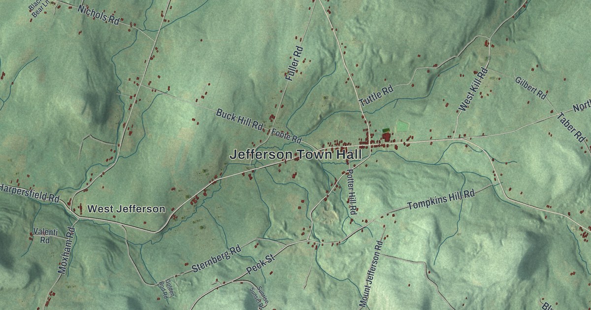 Map of Jefferson, New York