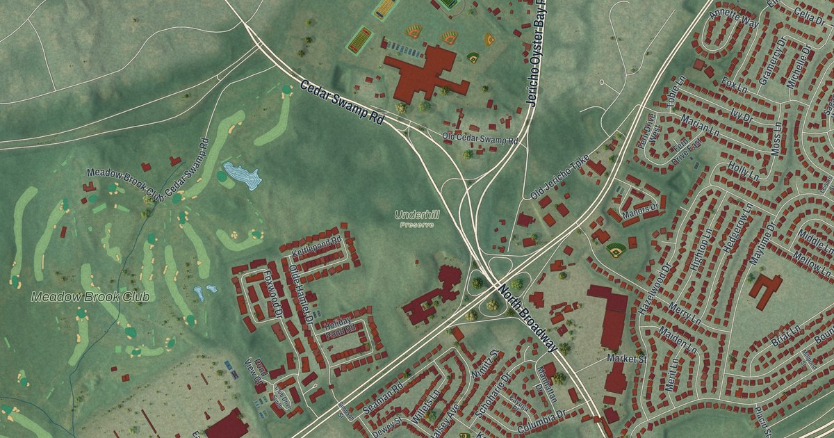 Map of Jericho, New York