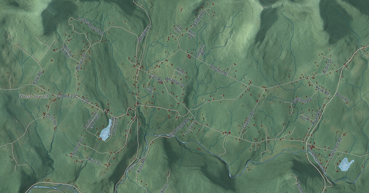 Map of Jewett, New York