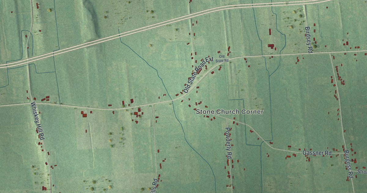 Map of Junius, New York