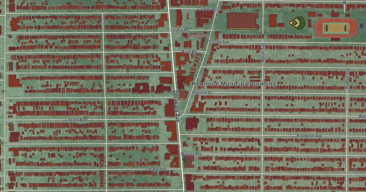 Map of Kenmore, New York