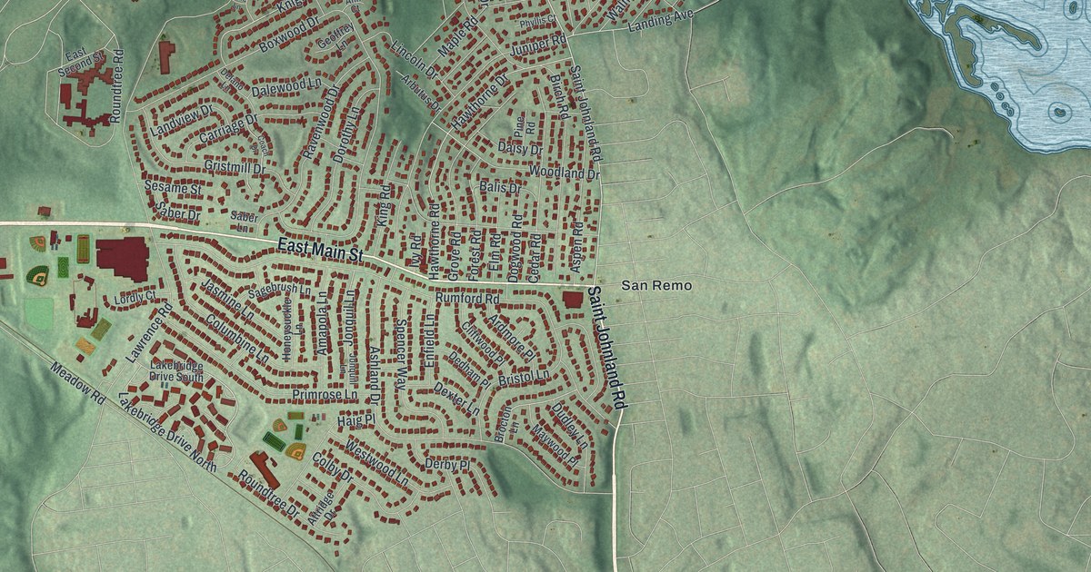 Map of Kings Park, New York
