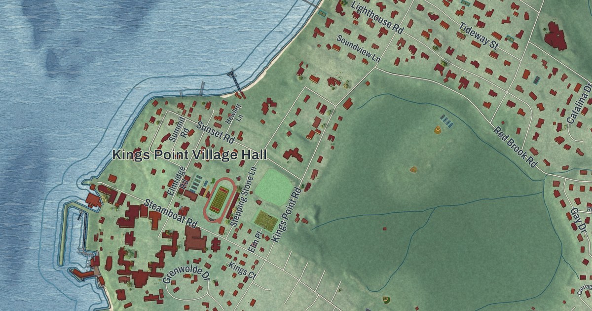 Map of Kings Point, New York
