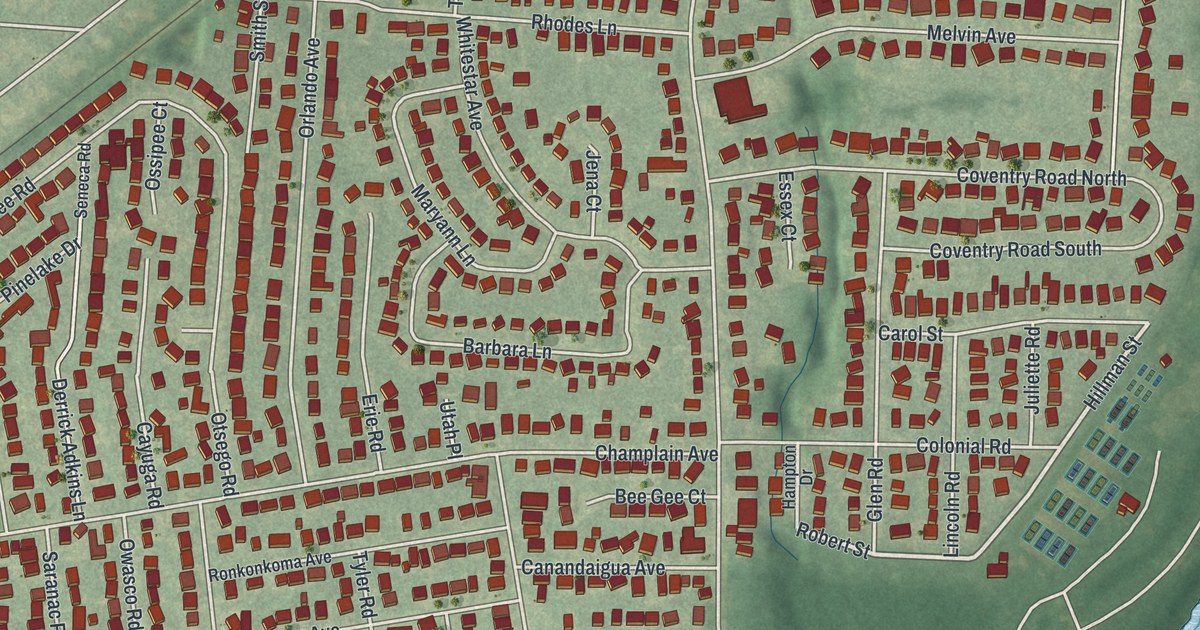 Map of Lakeview, New York