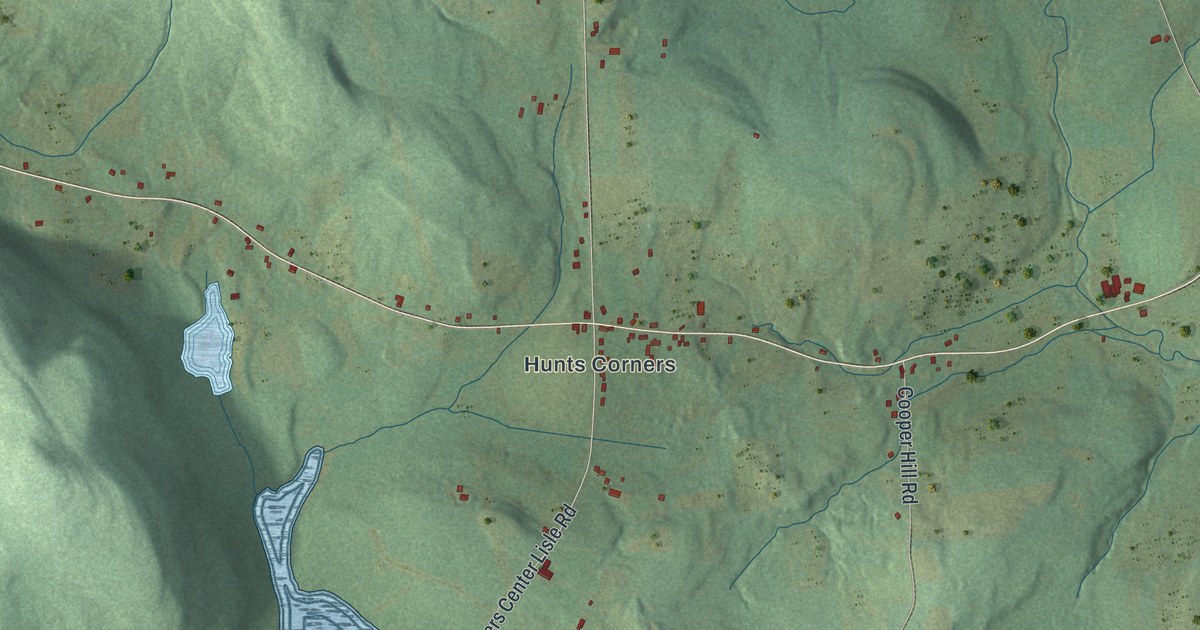Map of Lapeer, New York