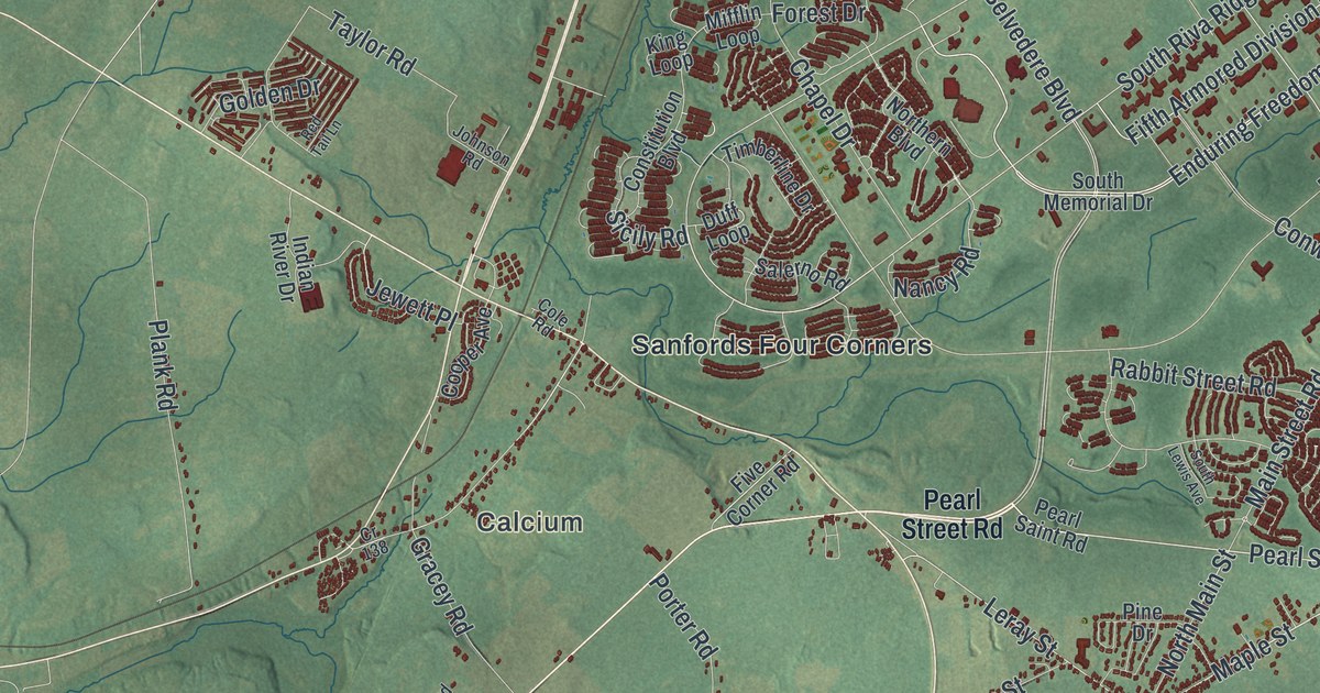 Map of Le Ray, New York