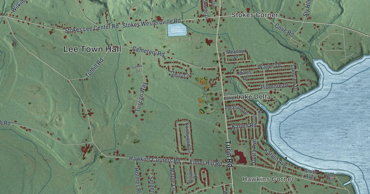 Map of Lee, New York