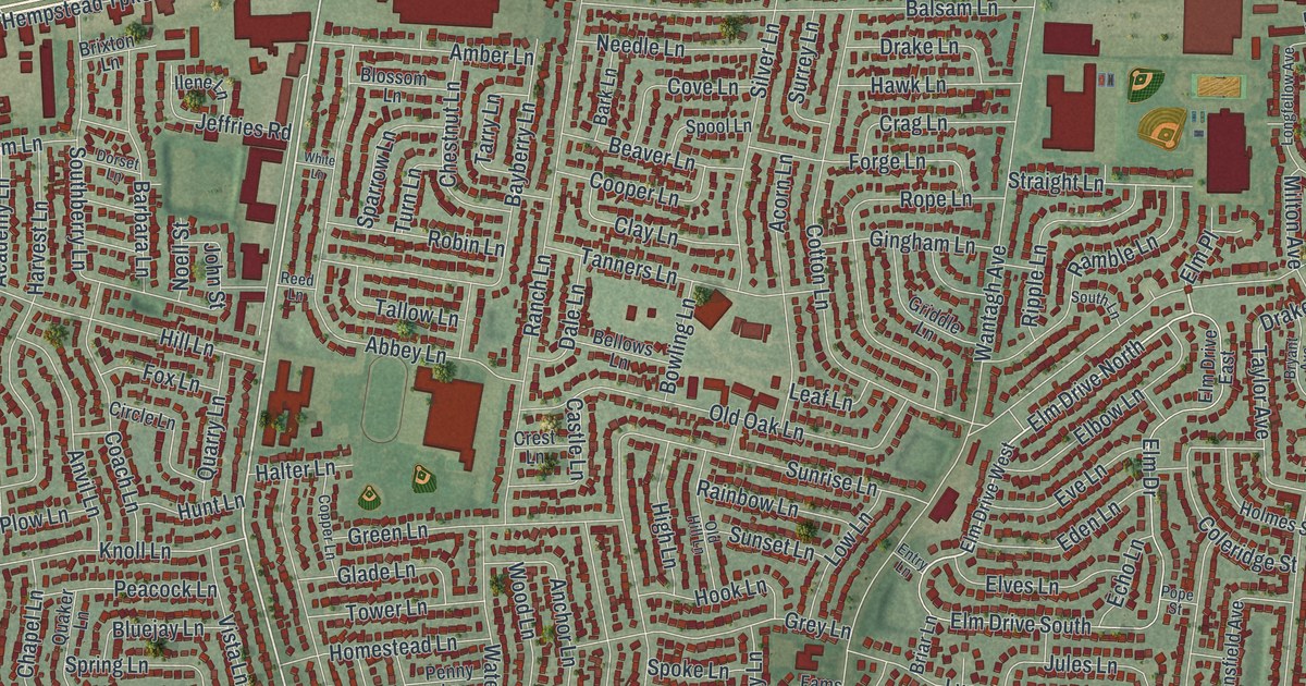 Map of Levittown, New York