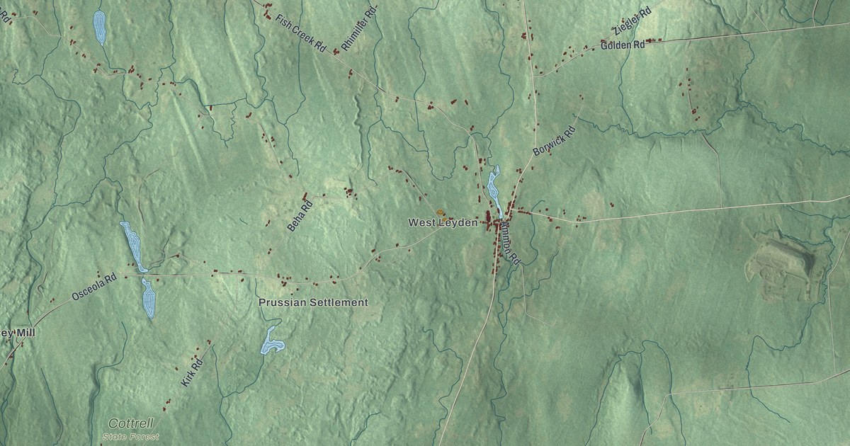 Map of Lewis, Lewis County, New York