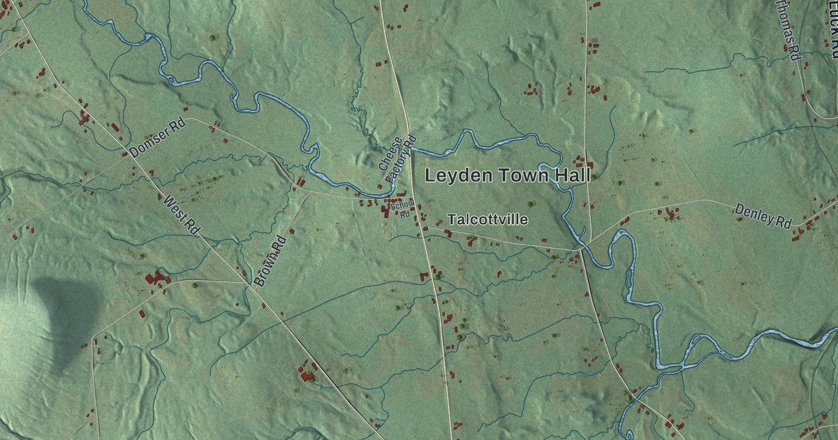 Map of Leyden, New York
