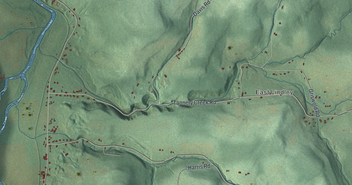 Map of Lindley, New York