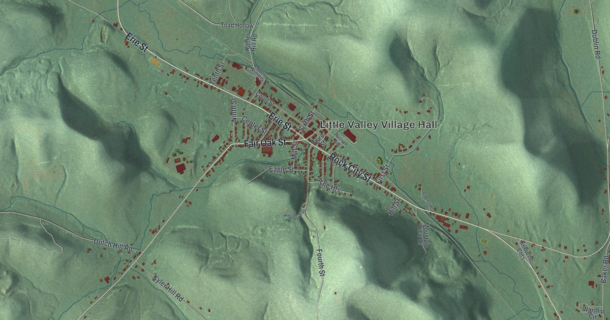 Map of Little Valley, New York