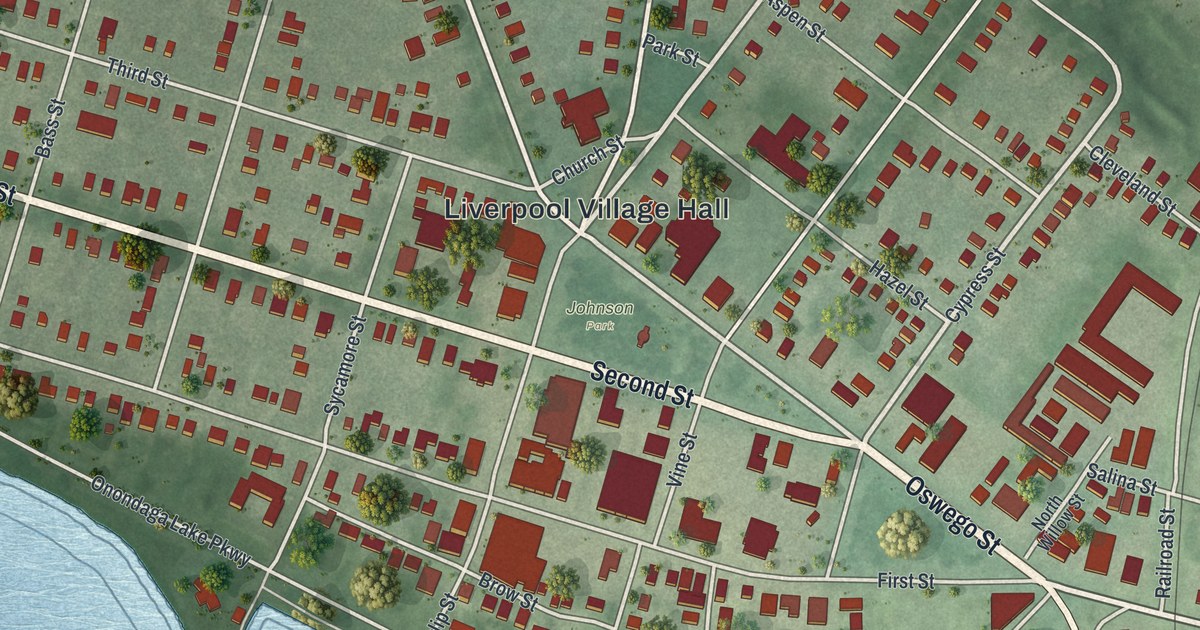 Map of Liverpool, New York