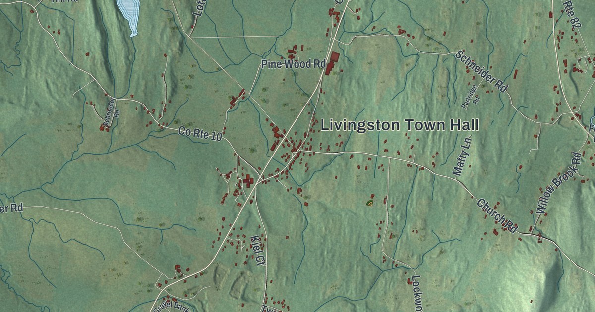 Map of Livingston, New York