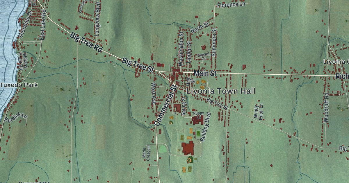 Map of Livonia, New York