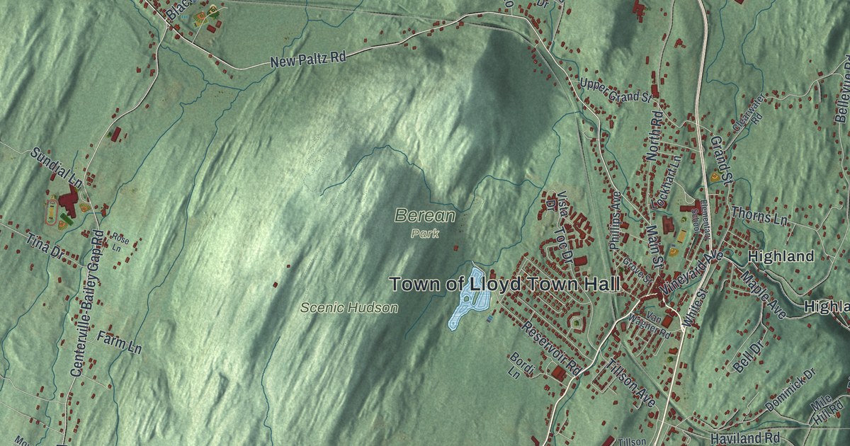 Map of Lloyd, New York