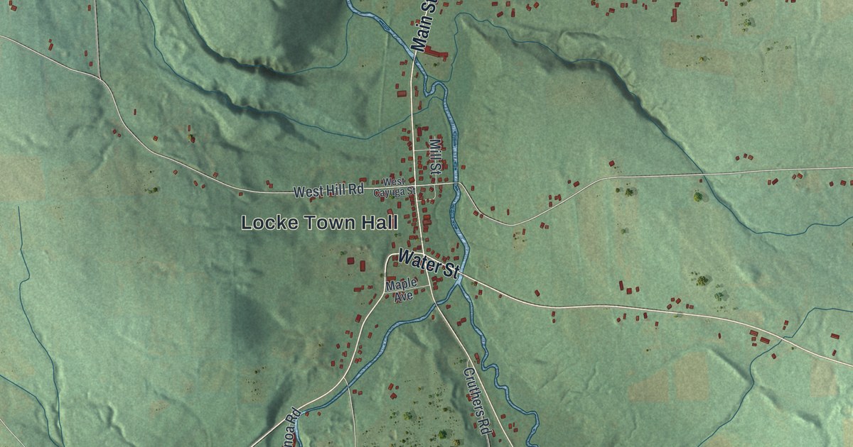 Map of Locke, New York