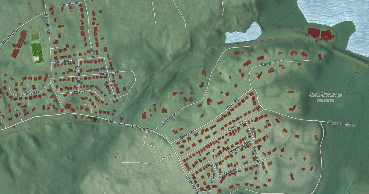 Map of Locust Valley, New York