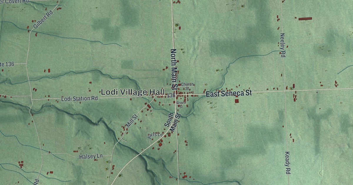 Map of Lodi, New York