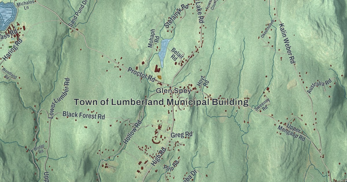 Map of Lumberland, New York