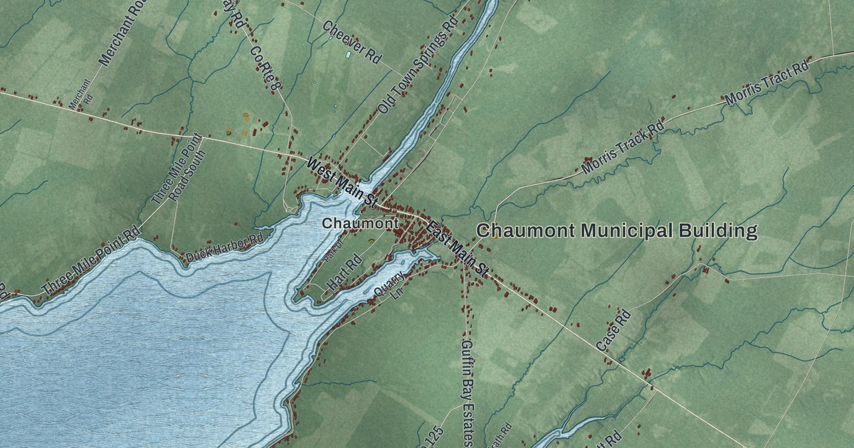 Map of Lyme, New York