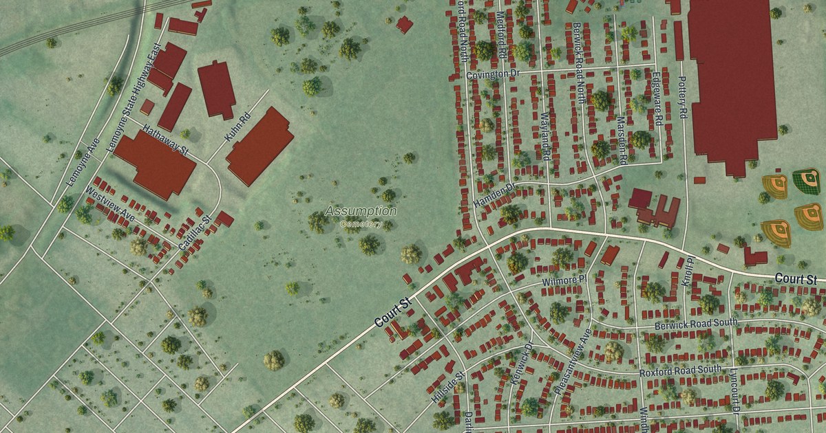 Map of Lyncourt, New York
