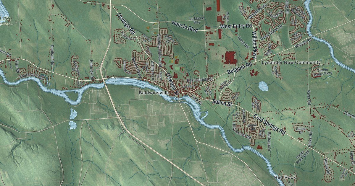 Map of Lysander, New York