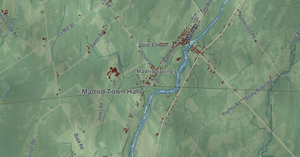 Map of Madrid, New York