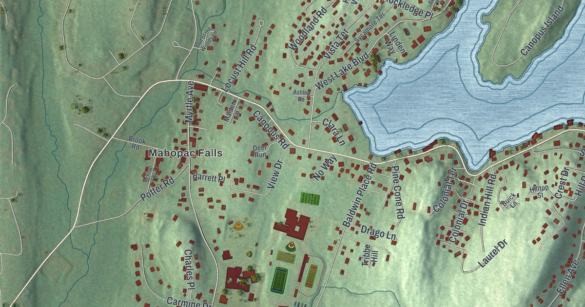 Map of Mahopac, New York