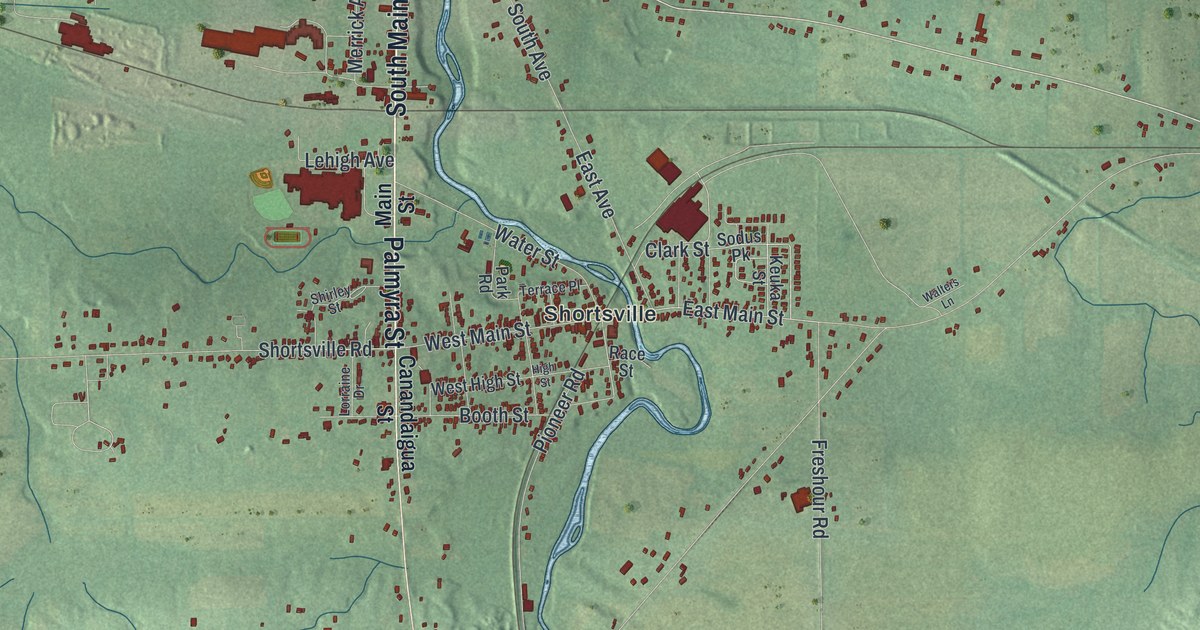 Map of Manchester, New York