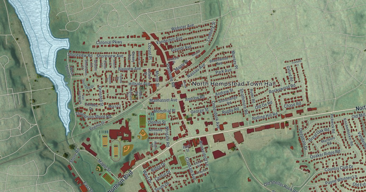 Map of Manhasset, New York