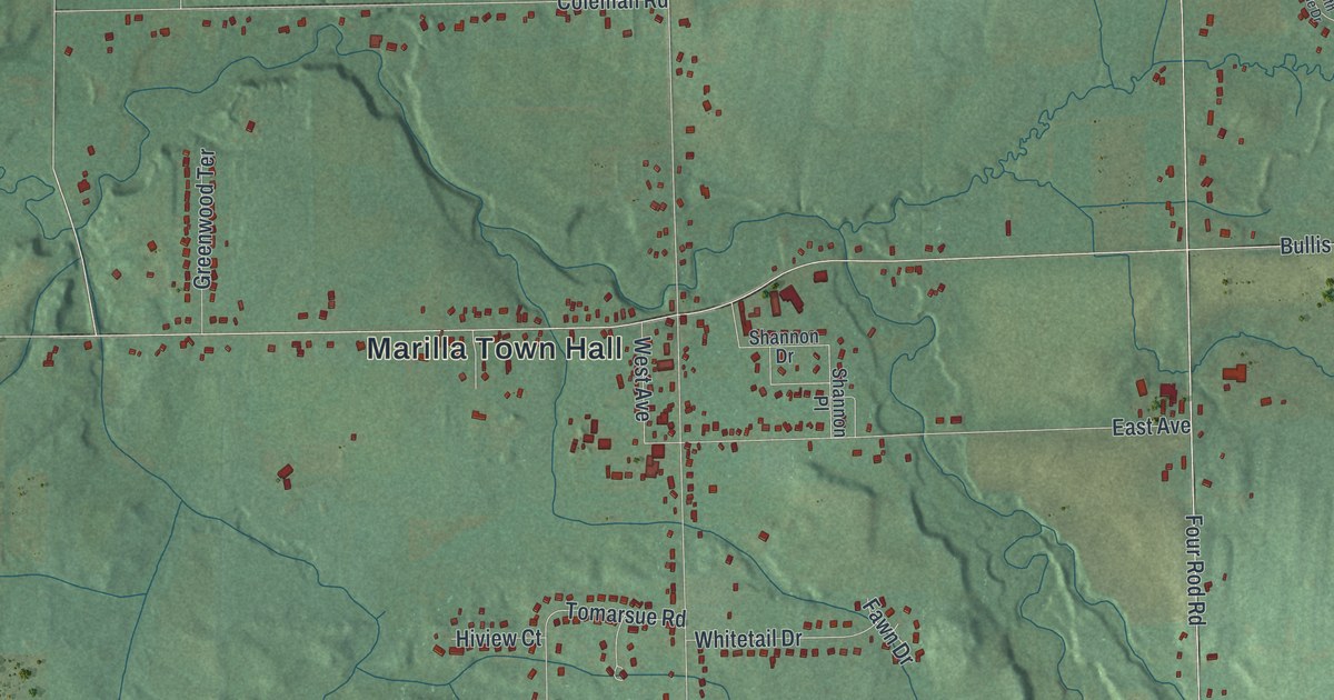 Map of Marilla, New York