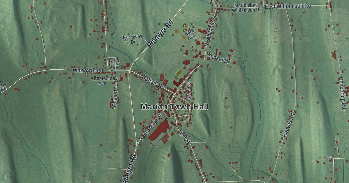 Map of Marion, New York