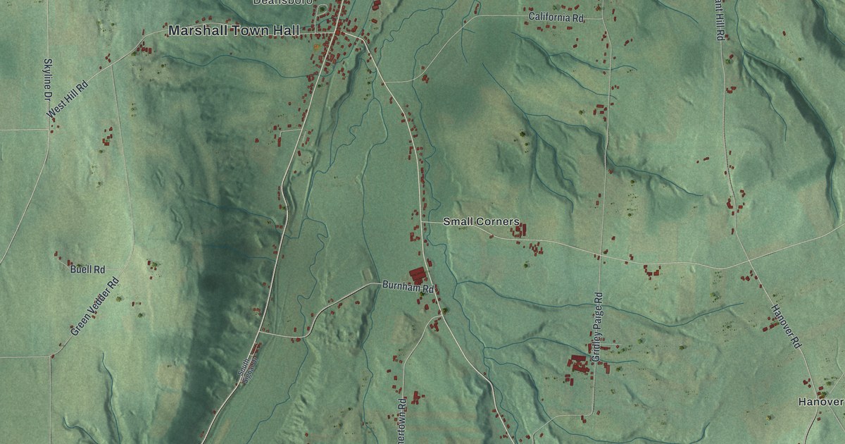 Map of Marshall, New York