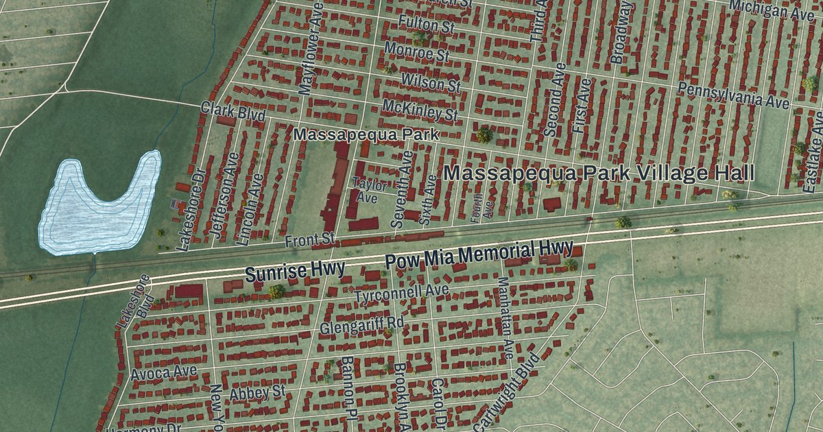 Map of Massapequa Park, New York