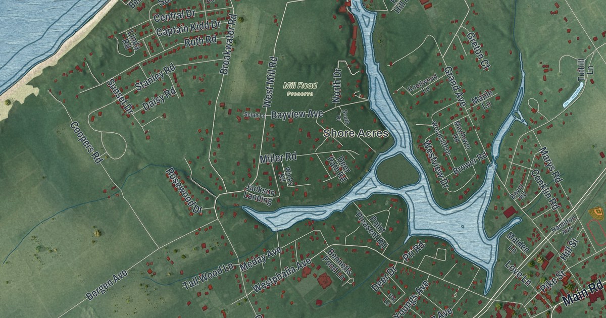 Map of Mattituck, New York