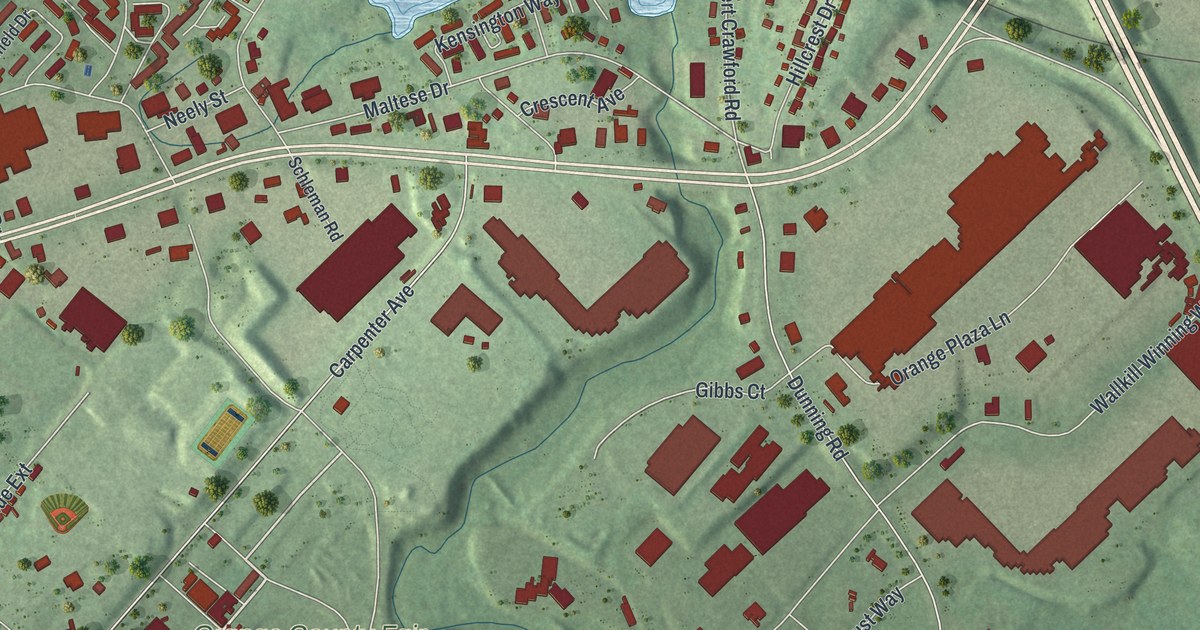 Map of Mechanicstown, New York