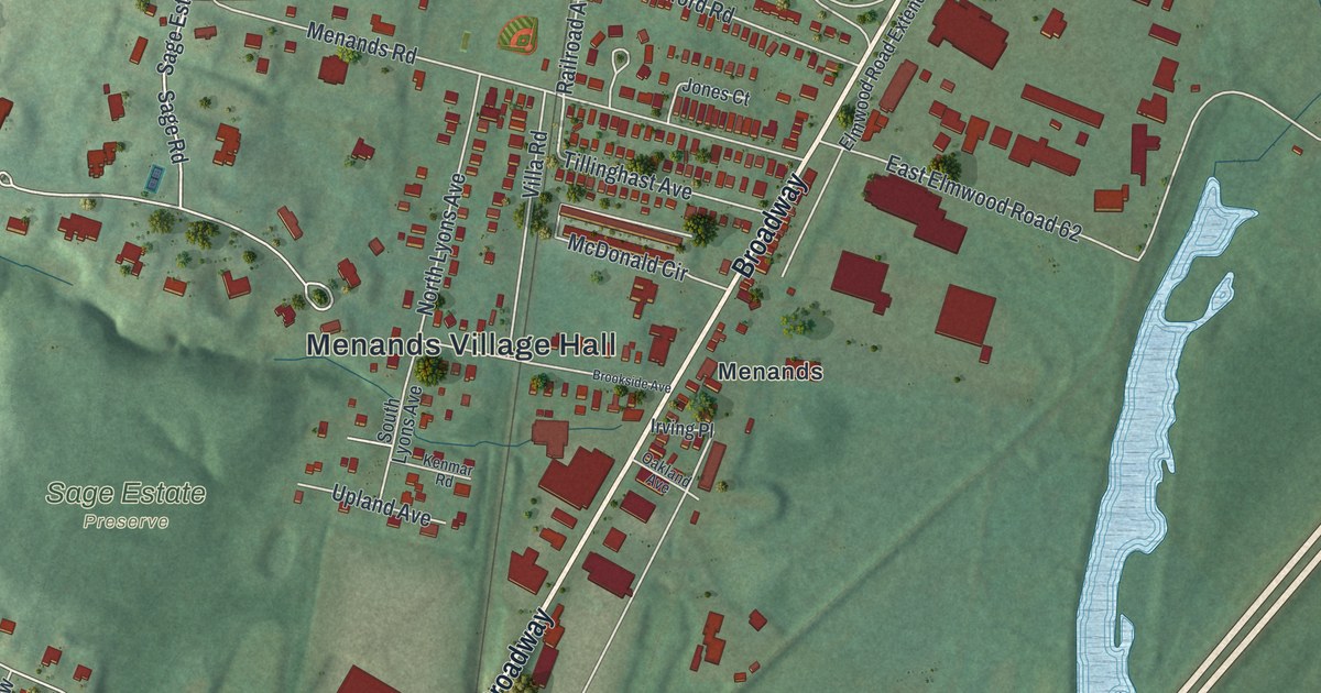 Map of Menands, New York