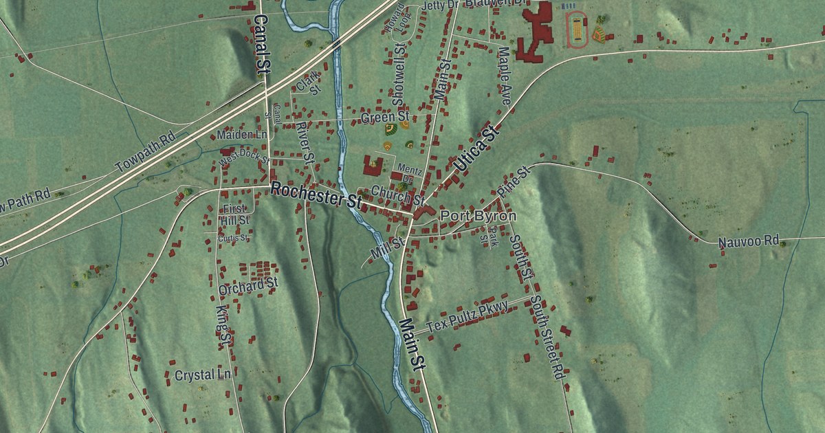 Map of Mentz, New York