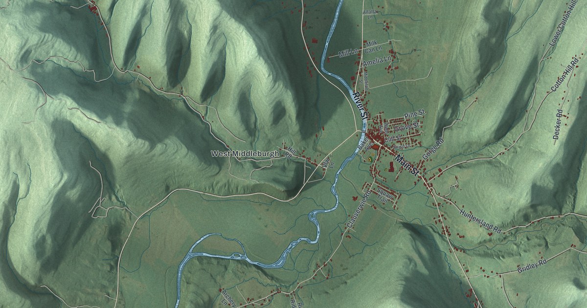 Map of Middleburgh, New York