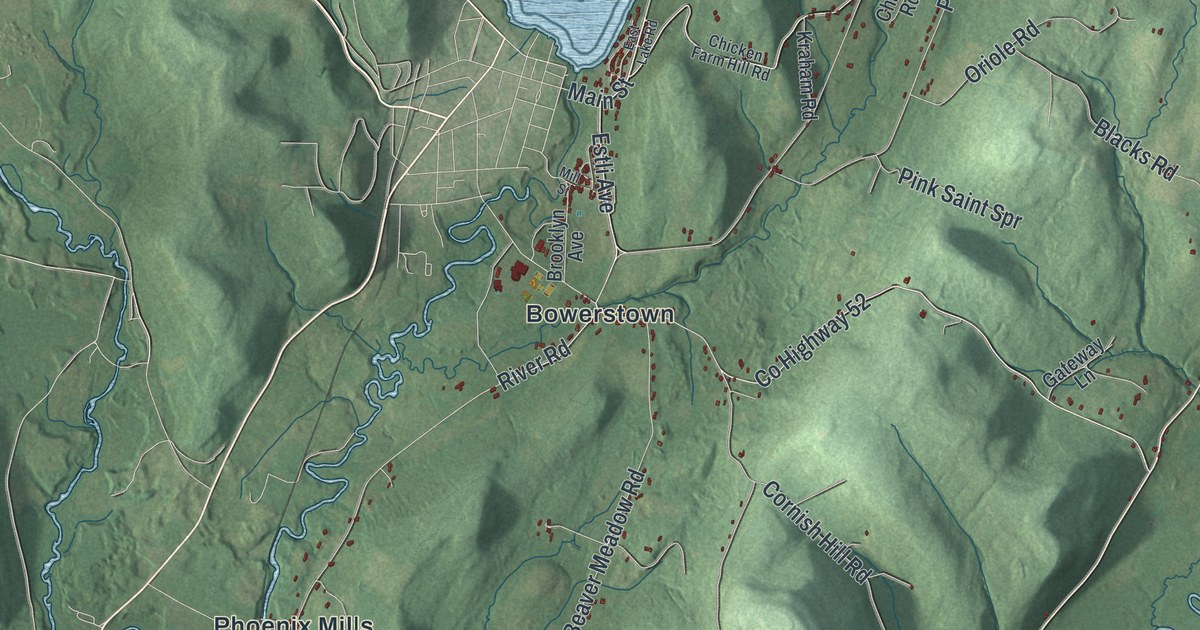 Map of Middlefield, New York