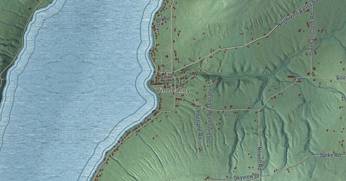 Map of Middlesex, New York