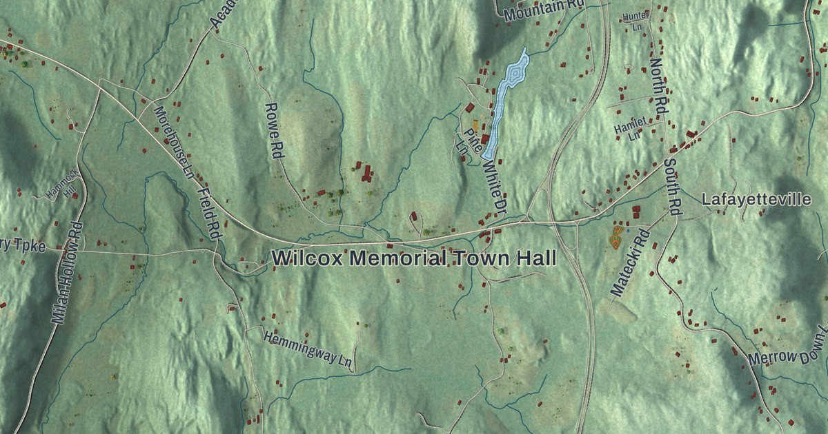 Map of Milan, New York
