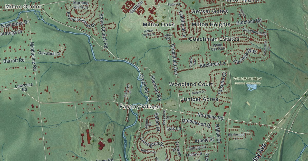 Map of Milton, New York