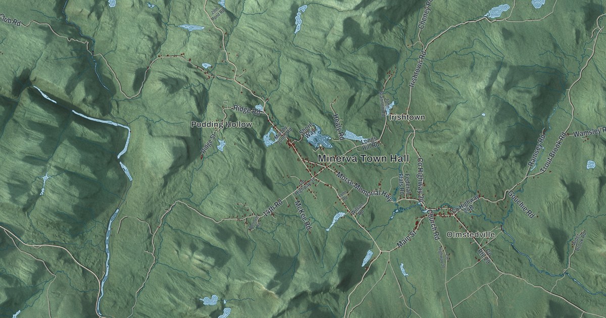 Map of Minerva, New York