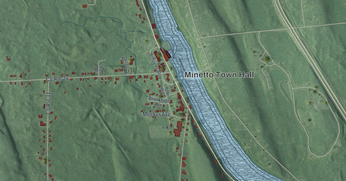 Map of Minetto, New York
