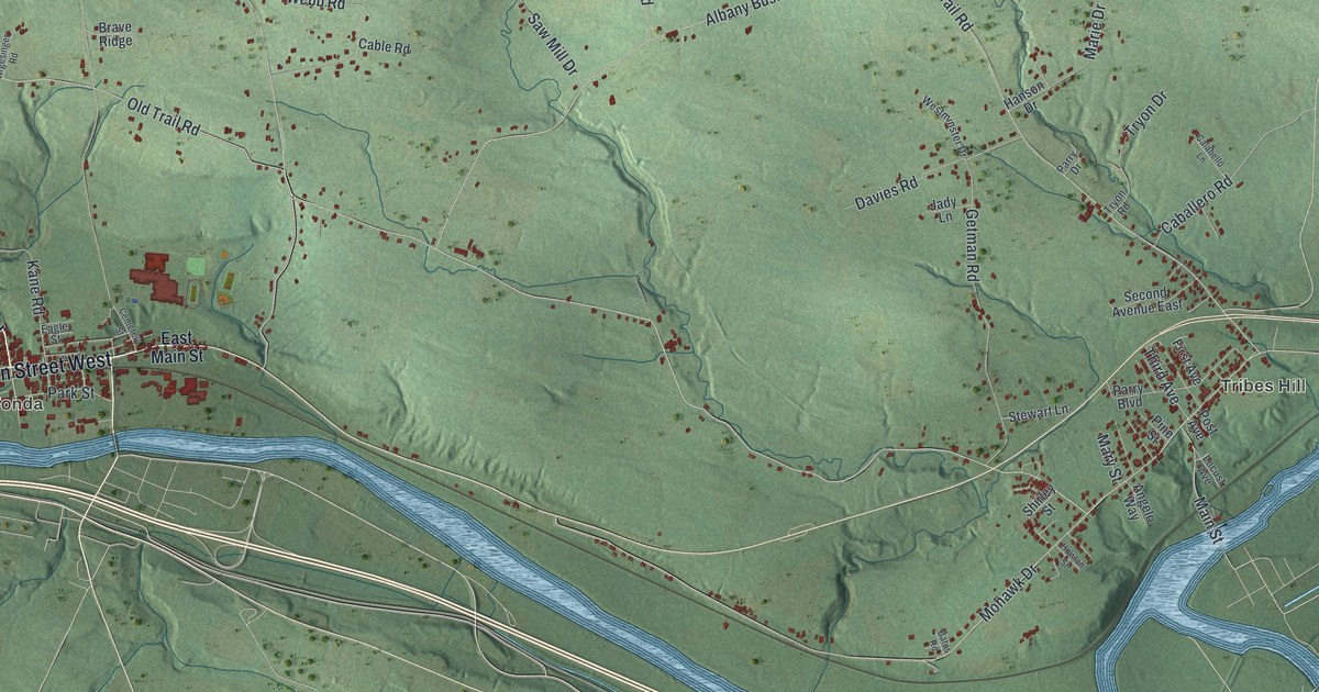 Map of Mohawk, New York